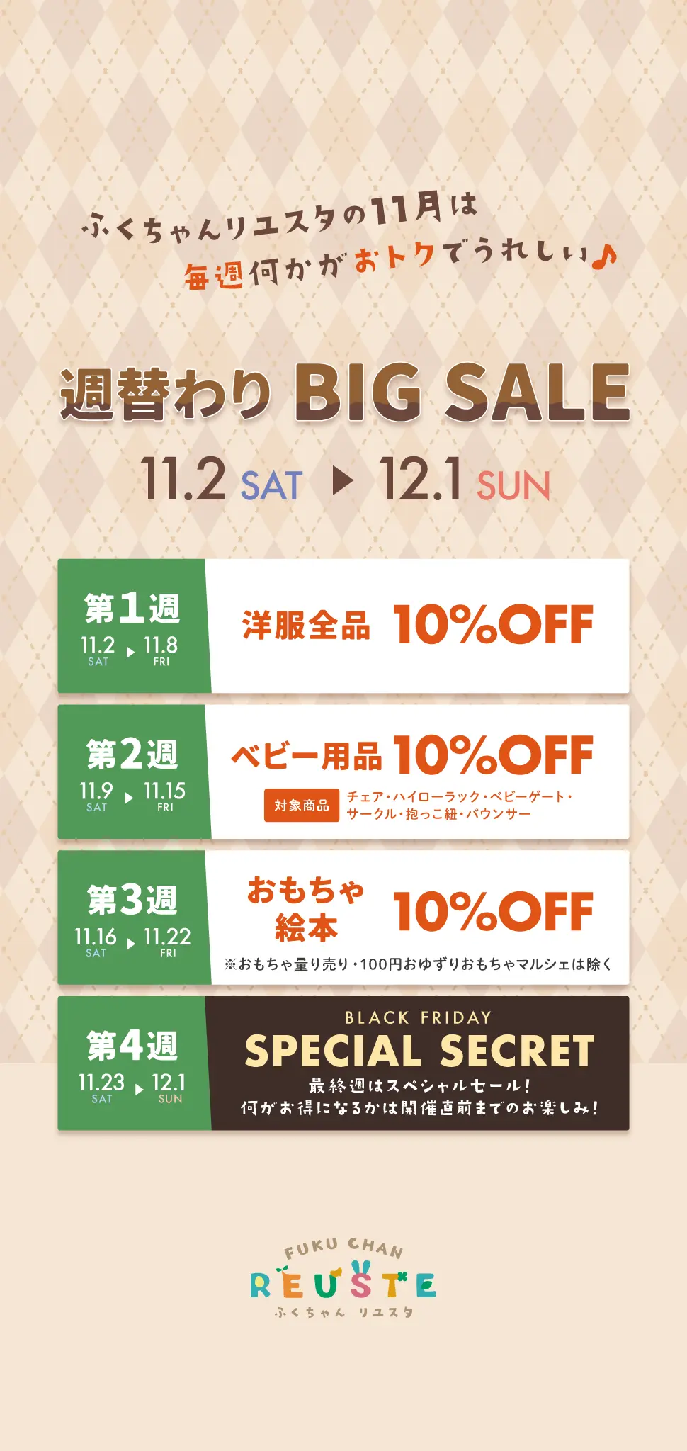 週替わりBIG SALE